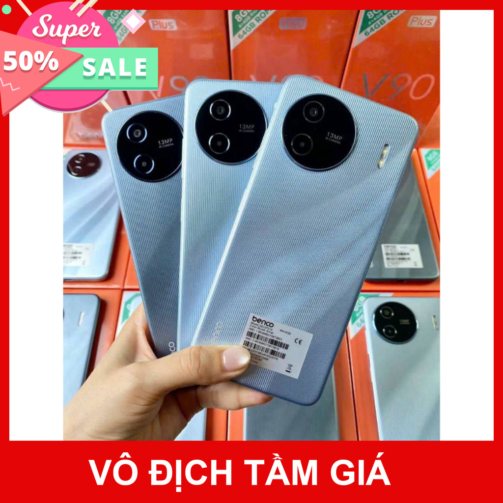 [Chính Hãng] Điện Thoại Benco V90 Plus 4GB/64GB Fullbox Mới Nguyên Seal Hàng Công Ty BH 24 Tháng