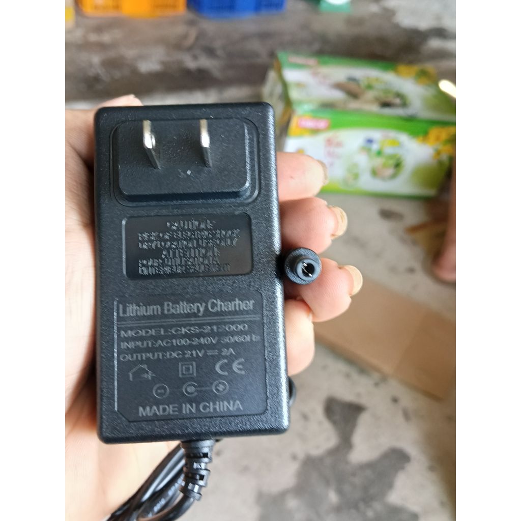Sạc Pin Lithium 21V 2A Jack DC – Sạc Pin 5S Máy Khoan, Pin DIY..