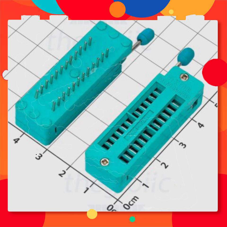[2 Cái]- Đế IC Gài 24 Chân ZIF Xuyên Lỗ Điện Tử Store99