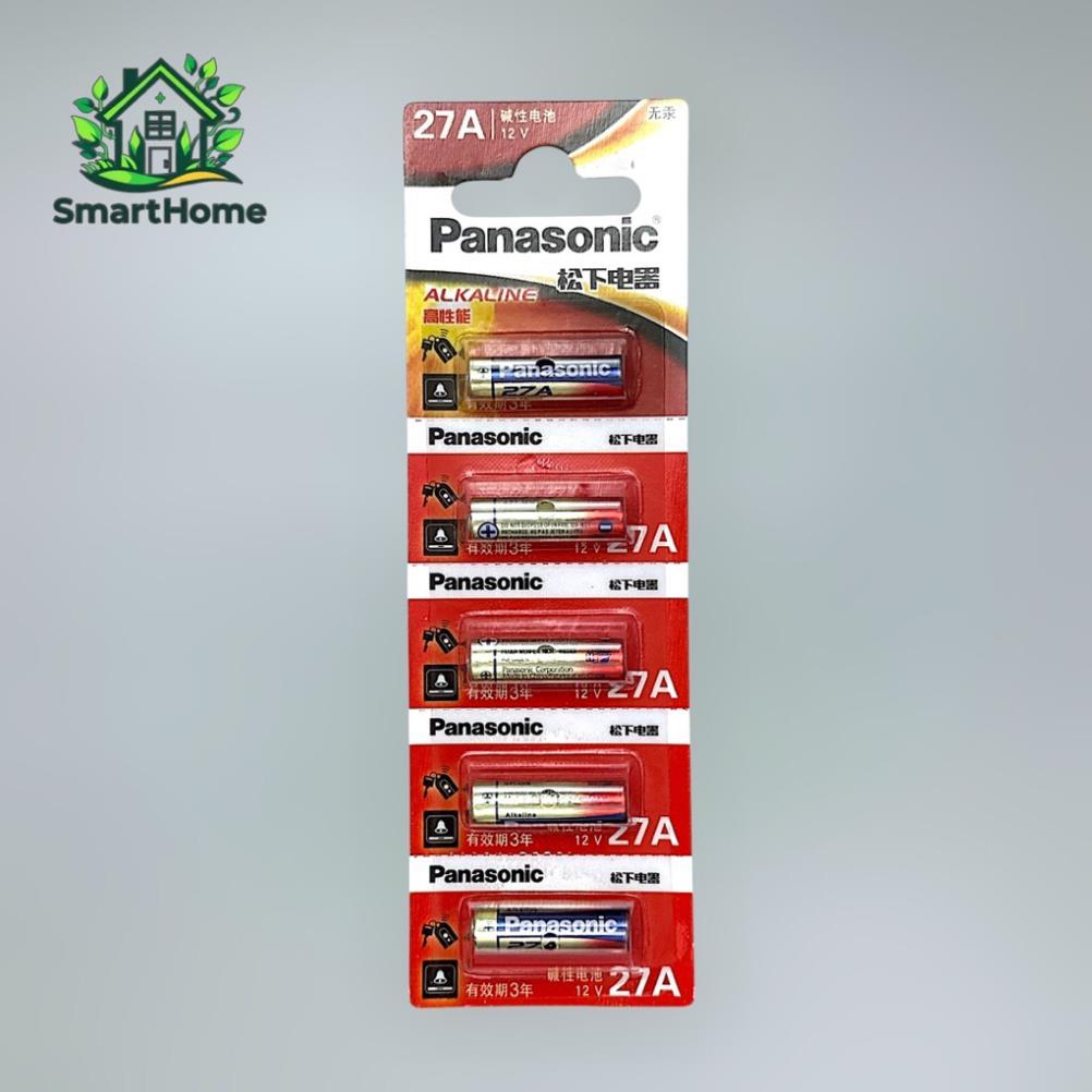 Vỉ 5 Viên Pin Panasonic Alkaline 12V – Pin 23A / 27A dùng cho điều khiển cửa cuốn,thiết bị điện tử