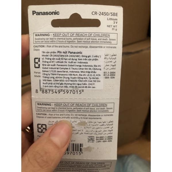 Pin CR2450 Panasonic 3V Chính Hãng [ 1 pin]