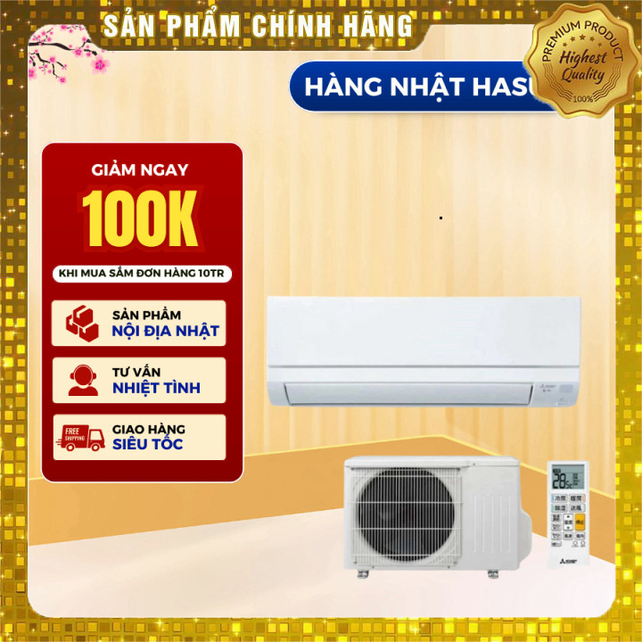 Áp Dụng Cân Đối 9000BTU Hậu Hộc Mitsubishi HASUKI MSZ-GV2224 Có Chức Năng Chống Khô Da Giao nhanh to