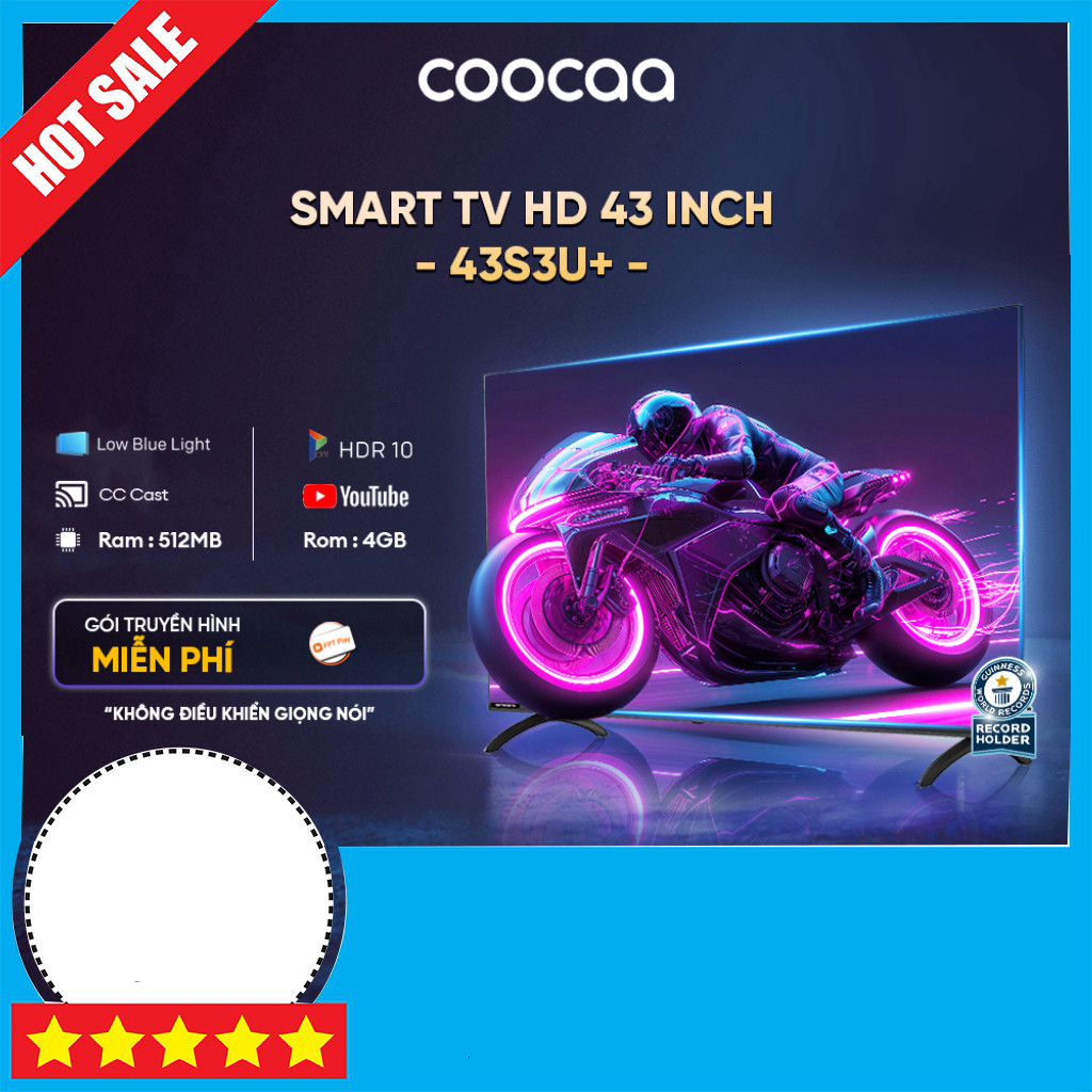 Nhắn shop Tivi Coocaa 43 Inch FHD 43S3U+ Giá Rẻ Tất Cả Bộ Tivi Mở Box Cài App Miễn Phí Freeship.