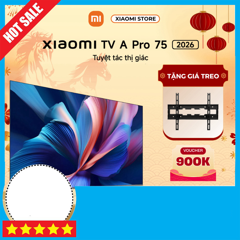 Nhắn shop Xiaomi A Pro 75 Inch Google TV 4K - Chính Hãng 2 Năm Bảo Hành Freeship.