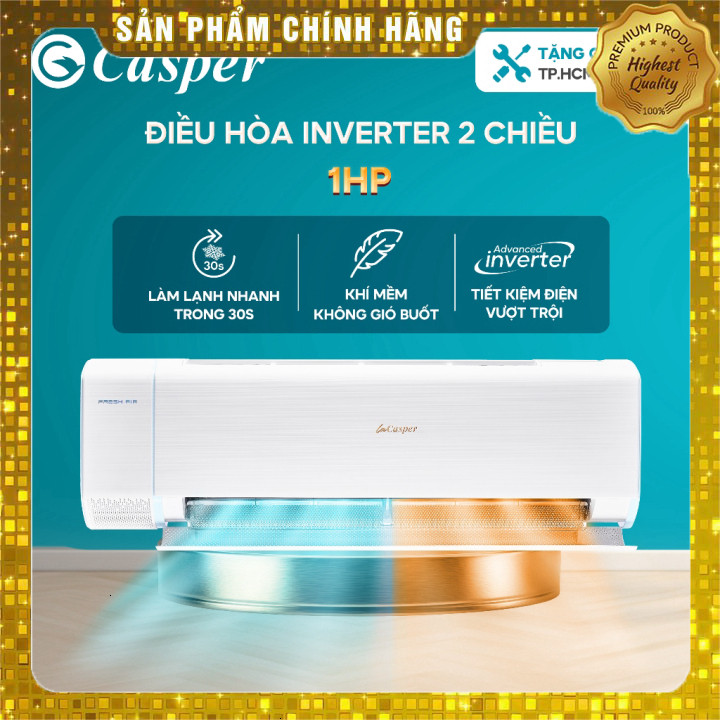Máy Lạnh 2 Chiều Casper XH-09IF35 9300BTU Inverter - Bảo Hành 3 Năm
Tôi đã viết lại tiêu đề sản phẩm