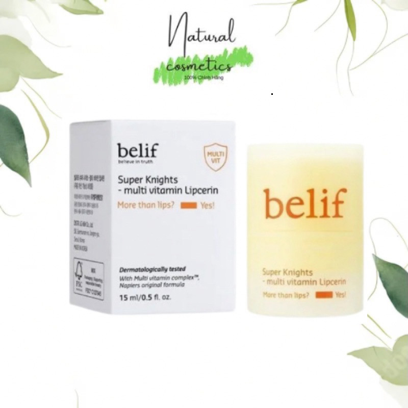 [Chính Hãng] Dưỡng Môi Belif Multi Vitamin Dạng Balm Son Dưỡng Belif Ống Vặn Dưỡng Mềm Môi Căng Mọng