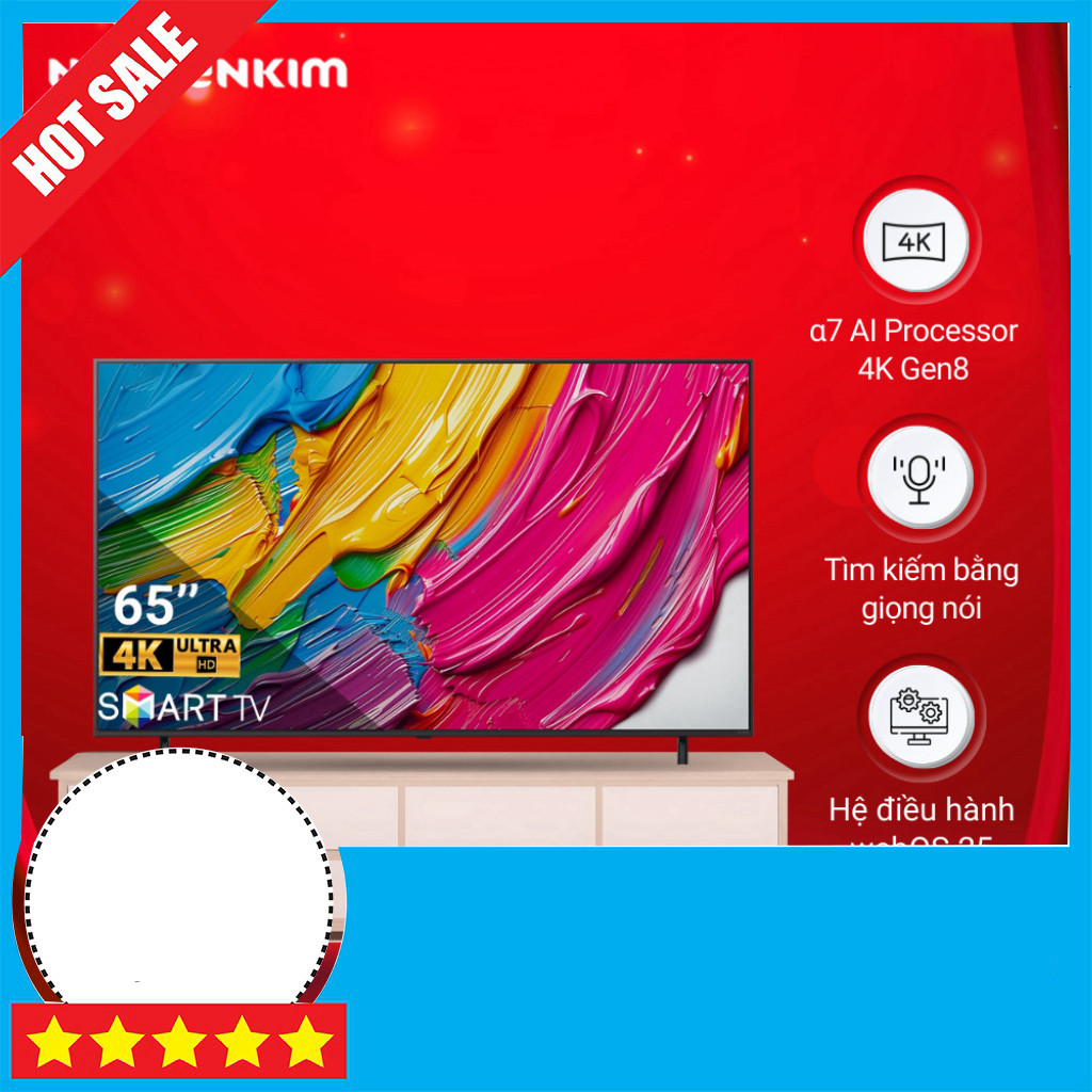 Nhắn shop Smart Tivi LG QNED 65 inch 4K 65QNED80ASA Mới 2025 Freeship.