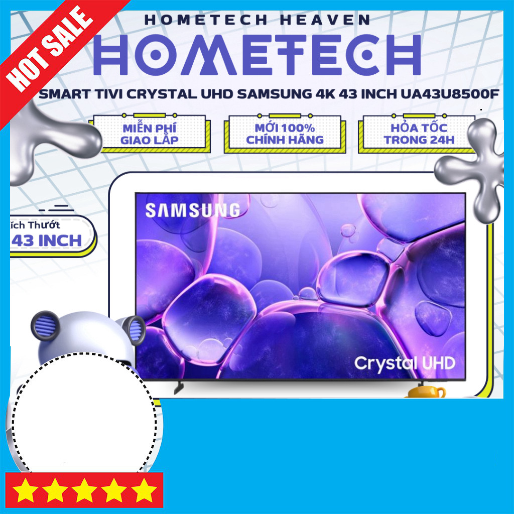 Nhắn shop Tivi Crystal UHD Samsung 4K 65/55/43 inch - Màn Hình Đầy Đủ 4K - Bảo Hành Chính Hãng Frees