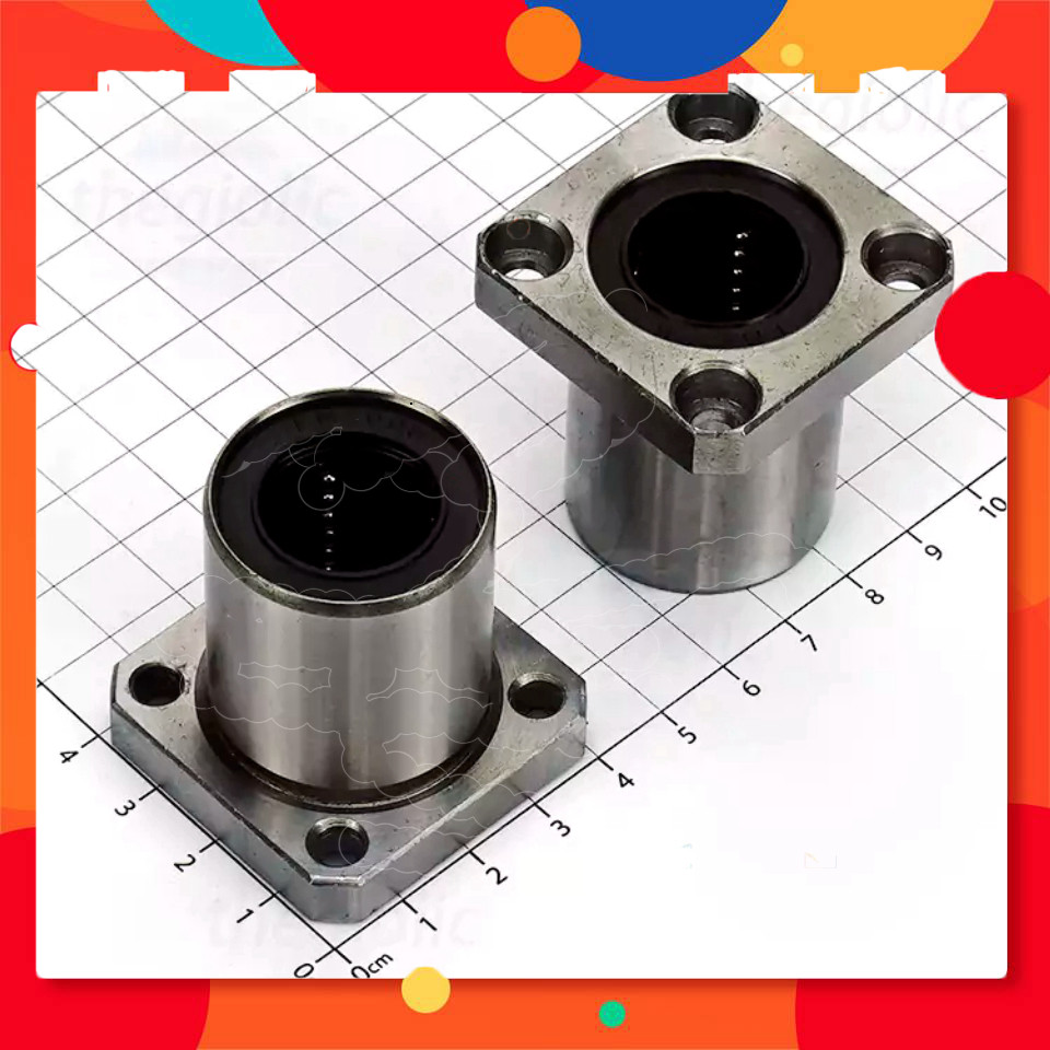 LMK20UU Bi Trượt, Con Trượt Mặt Bích Vuông Lỗ Trục 20mm, Đường Kính Ngoài 32mm, Dài 42mm Điện Tử Sto