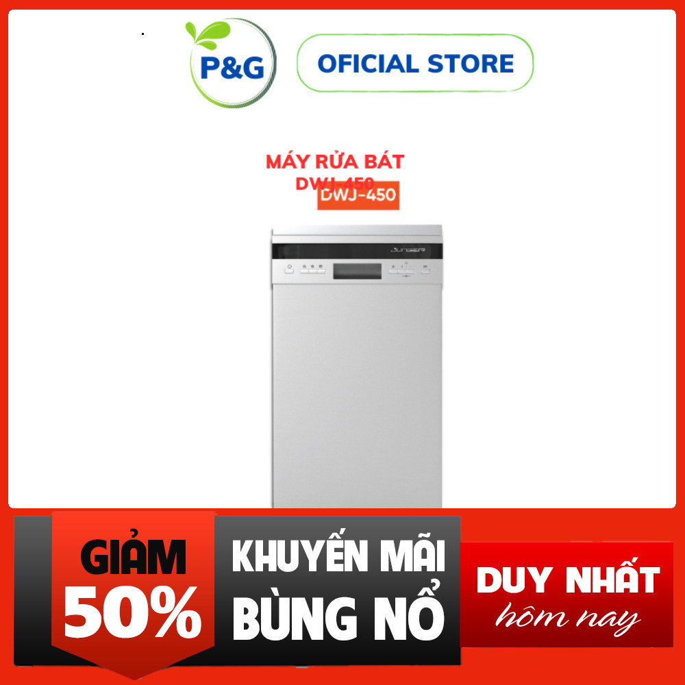 Khuyễn mãi  Máy rửa bát 10 bộ Junger DWJ-450 - Bảo hành Chính Hãng Miễn phí giao hàng.