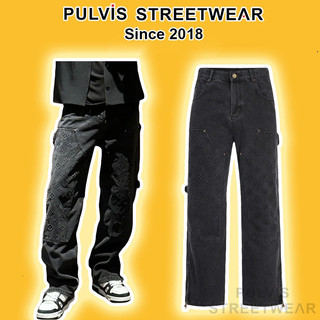 Quần JeansMonogram Workwear Denim,  Quần bò jeans ống suông PLV