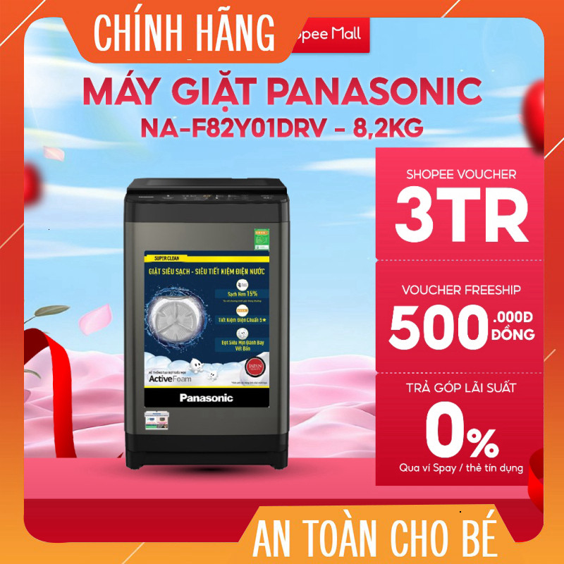 Tiêu đề sản phẩm mới:
Máy Giặt Lồng Đứng Panasonic 8.2kg NA-F82Y01DRV Chính Hãng Giao nhanh toàn quố