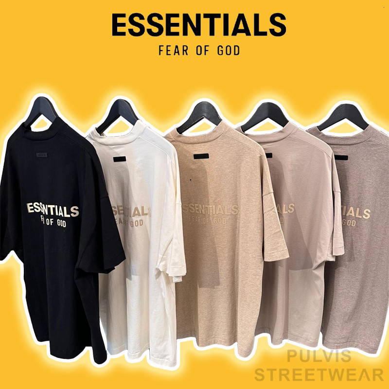Áo Tee FOG Fear of God ESSENTIALS V-Neck SS24, Áo Thun FOG ESSENTIALS Oversize, Áo nam PLV