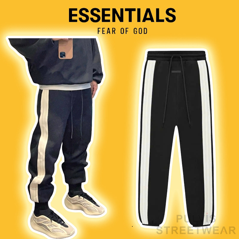 Quần FOG Fear of God Athletics Heavy Fleece Track Pant Black/White Cream, quần dài nam, quần jogger 
