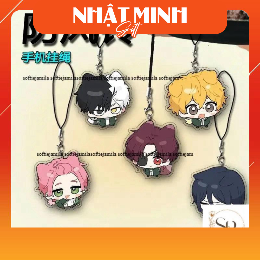 [HOT] WIND BREAKER dây đeo điện thoại di động Mặt dây Acrylic dây đeo Kawaii Sakura haruka suou hayt