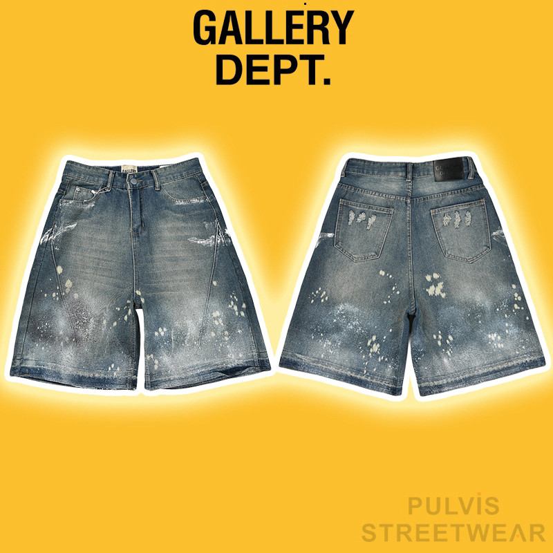 Quần Short Jeans Gallery Dept Washed Short - Indigo, Quần bò jeans GD, quần short nam PLV