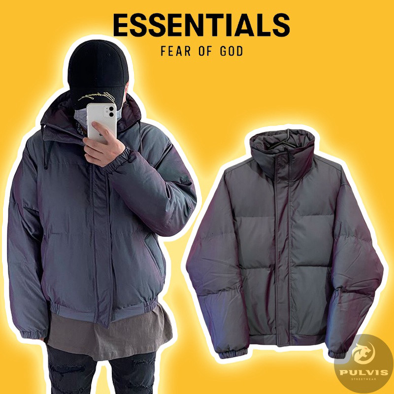 Áo phao FOG Fear of God ESSENTIALS Puffer Jacket Iridescent, áo khoác phao FOG ESSENTIALS PLV
