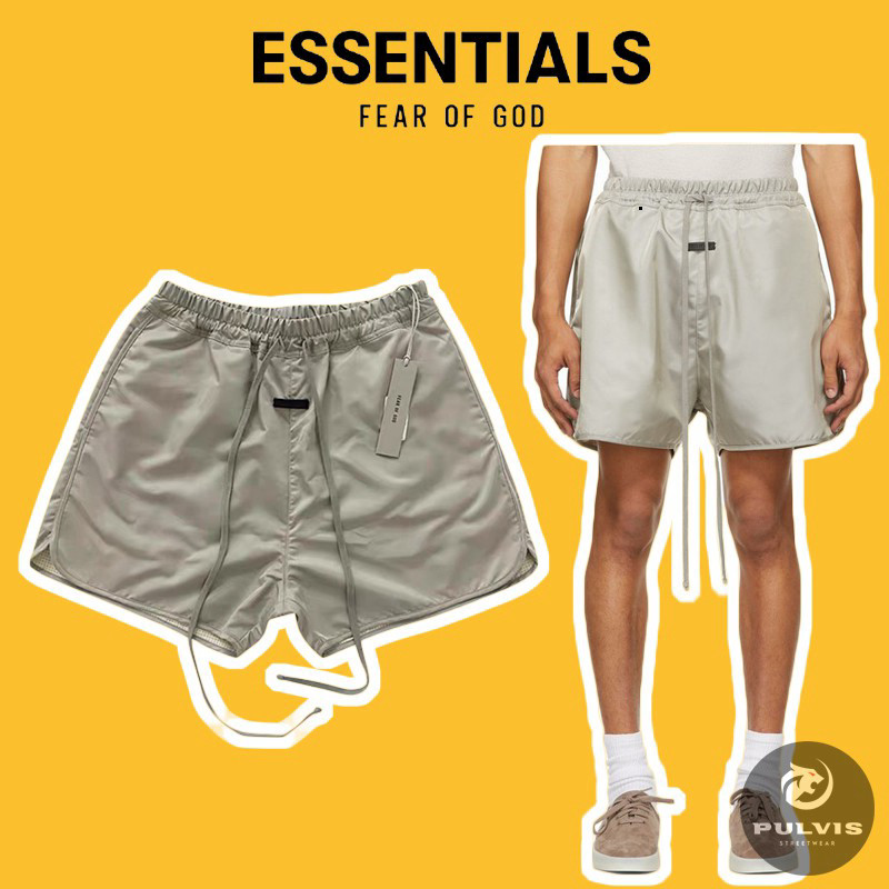 Quần short FEAR OF GOD Nylon Track Shorts GREY Seventh Collection, quần short FOG PLV