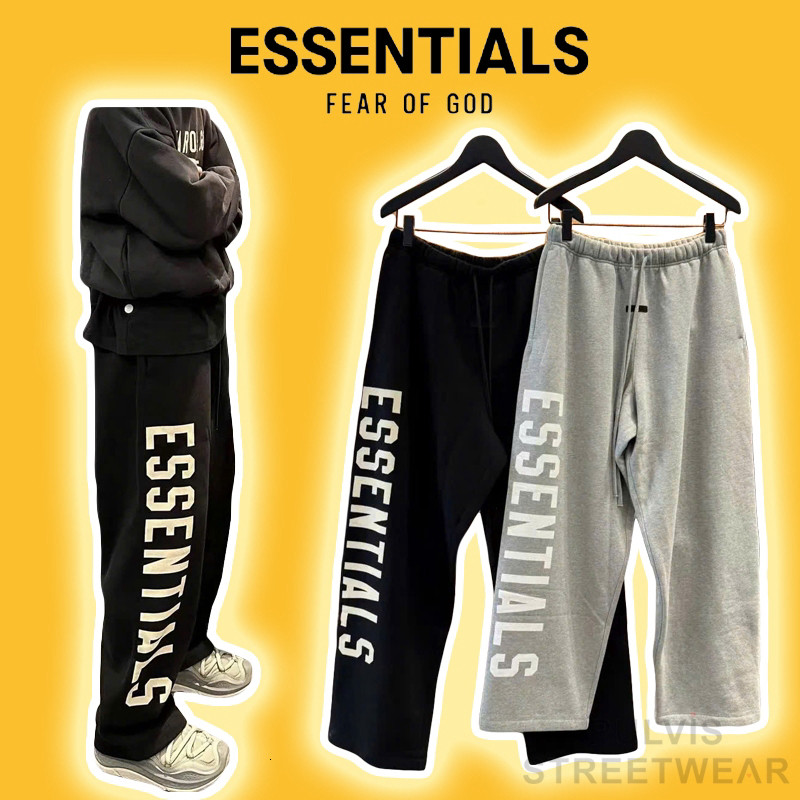 Quần FOG Fear of God ESSENTIALS SS24 Relaxed Sweatpants, Quần ống suông FOG nỉ bông PLV
