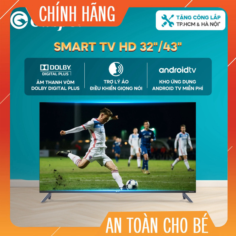 "Casper Tivi Android 32 inch/43 inch HD - Bảo Hành 2 Năm - E32HAC110/E43FAC110" Giao nhanh toàn quốc