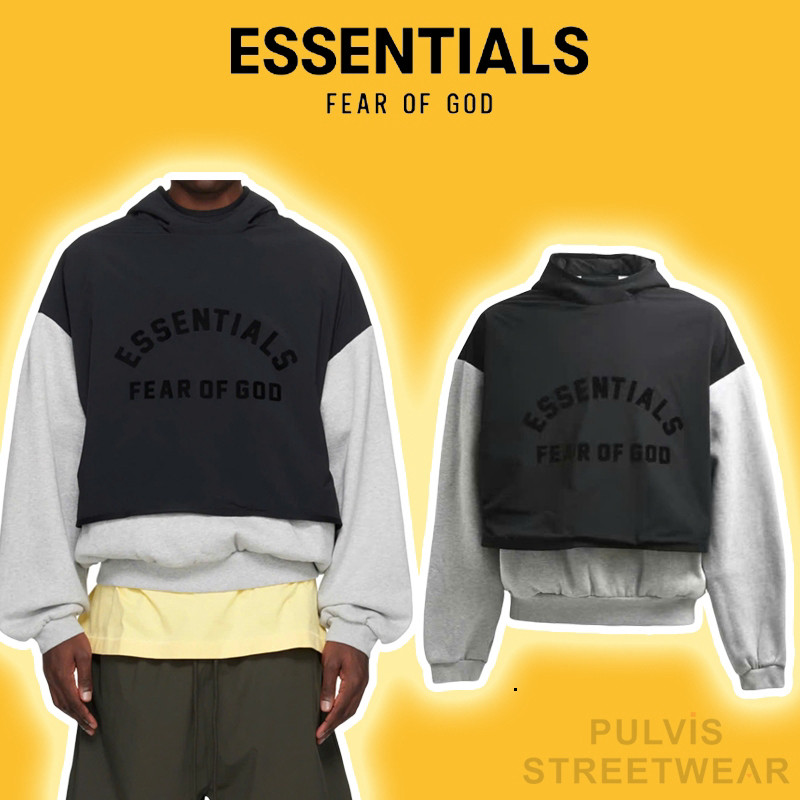 Áo Hoodie FOG Fear of God ESSENTIALS Nylon Fleece Hooded Sweater, Áo hoodie nam nữ oversize FOG PLV