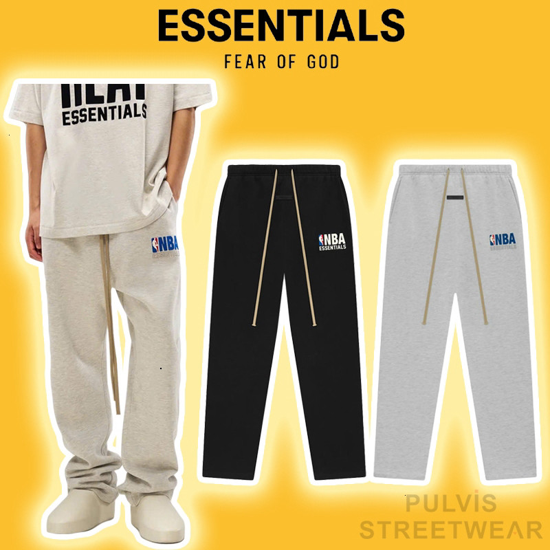 Quần FOG Fear of God ESSENTIALS x NBA SS24 Relaxed Sweatpants, Quần ống suông FOG nỉ bông PLV