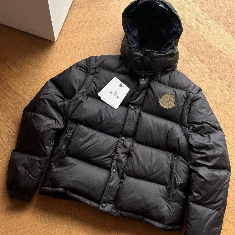 Áo Phao Lông Vũ Moncler Cyclone 2-in-1 Hooded Short Down Jacket, Áo khoác phao Moncler tháo rời PLV