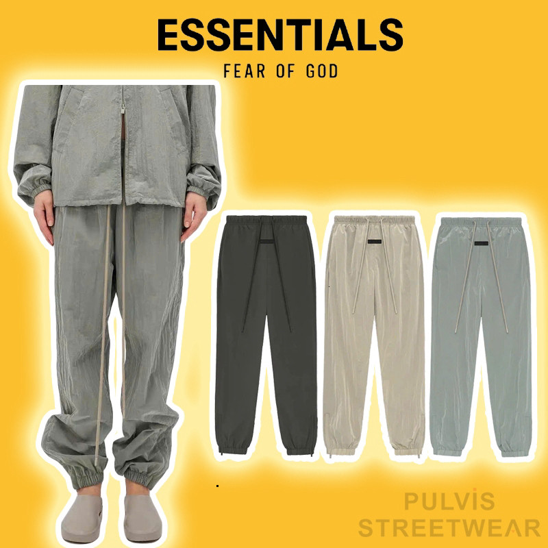 Quần FOG Fear Of God ESSENTIALS SS24 Water-Resistant Sweatpants, Quần FOG vải gió, quần gió nam PLV