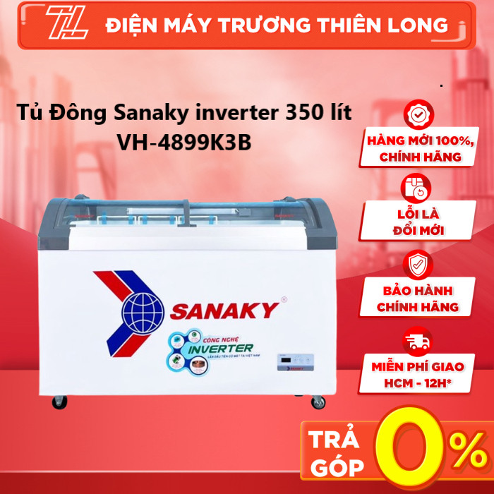 VH-4899K3B - Tủ Đông Sanaky Inverter 350 Lít 4899K3B - 2 Cửa [FREESHIP HCM]