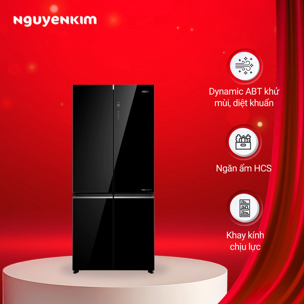 [Mới 2025] Tủ lạnh Aqua Inverter AQR-M600XA(GB)