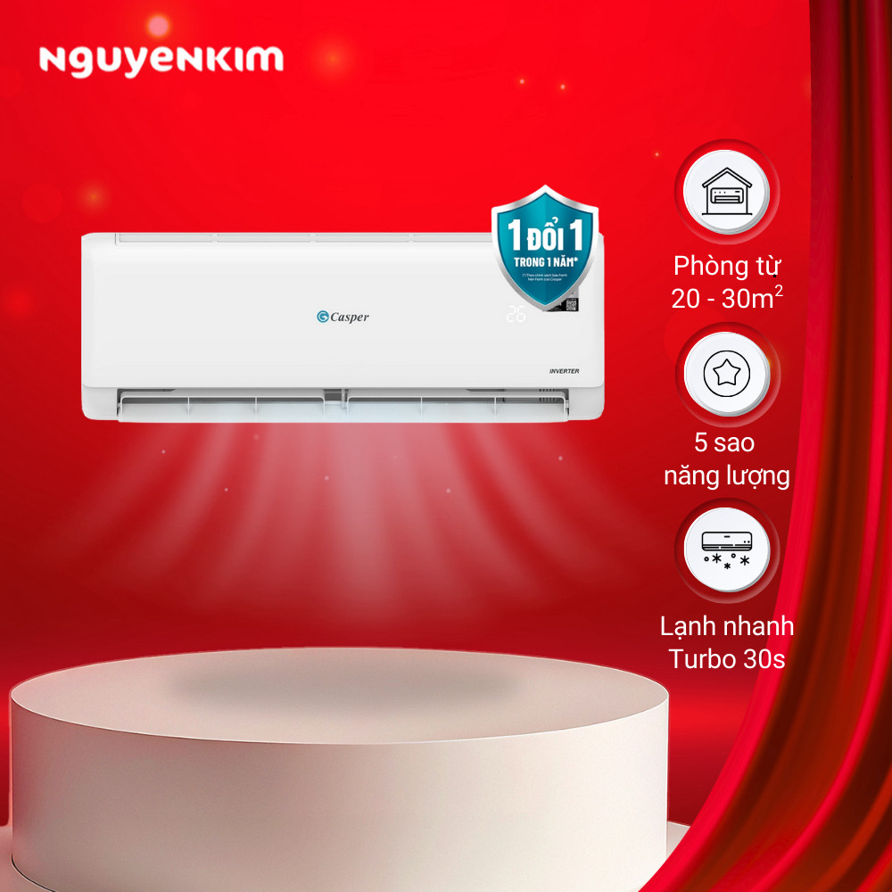 [Lắp đặt 0đ] Máy lạnh/Điều hòa Casper Inverter 2 HP TC-18IS36