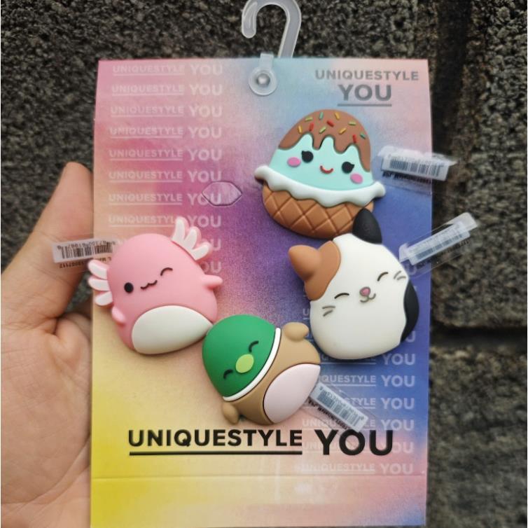 set charm MALLOW dễ thương, phụ kiện trang trí dép MALLOW