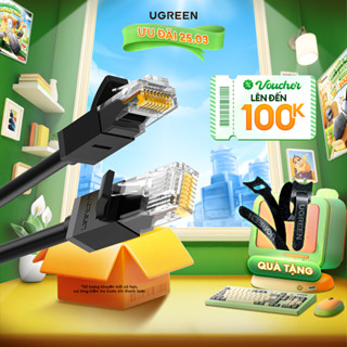 Cáp mạng Cat6 UGREEN NW102 | Lõi 26AWG CCA nhôm mạ đồng sử dụng mạng Ethernet / RJ45 | Bảo hành 18 tháng 1 Đổi 1 - 50173