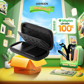 Hôp phụ kiện chống sốc đa năng UGREEN 40707 đựng ổ cứng 2.5", ổ Flash 16.5x10.3x4.5cm