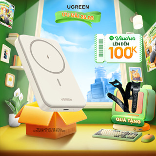 Pin sạc dự phòng Ugreen 5000mAh/10000mAh | Sạc nhanh 2 thiết bị lên đến 20W | Bảo hành 18 tháng 1 đổi 1 | 25208 25919