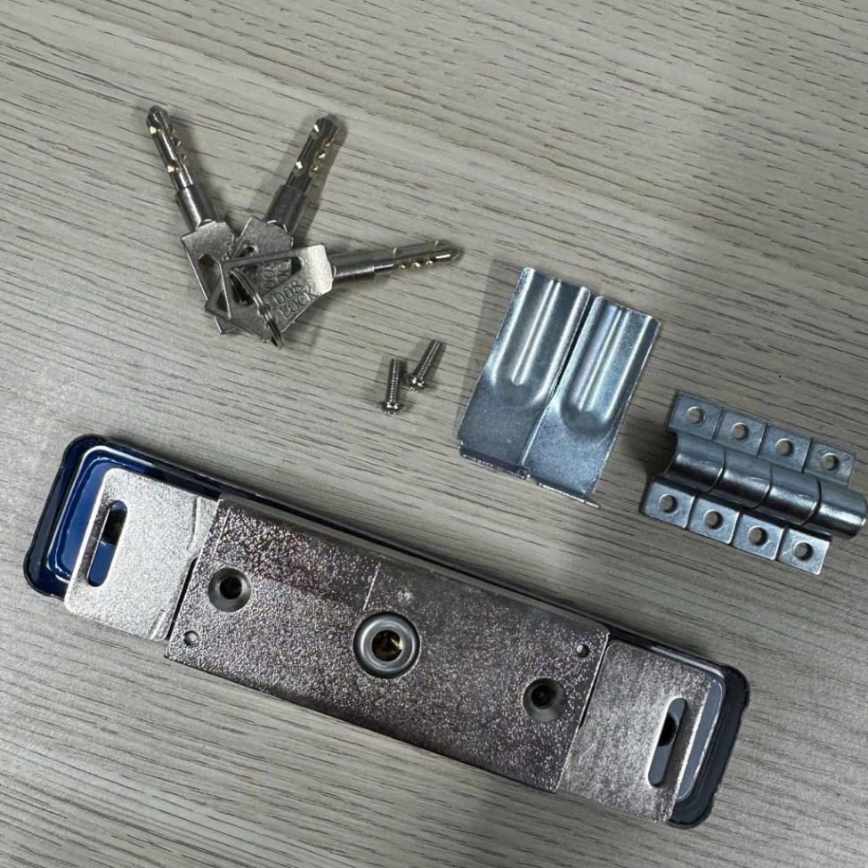 Khóa Cửa Cuốn 3 Gân Xịn Cao Cấp | Khóa Cơ Dày Chống Cắt | Phụ Kiện Cửa Cuốn Chính Hãng