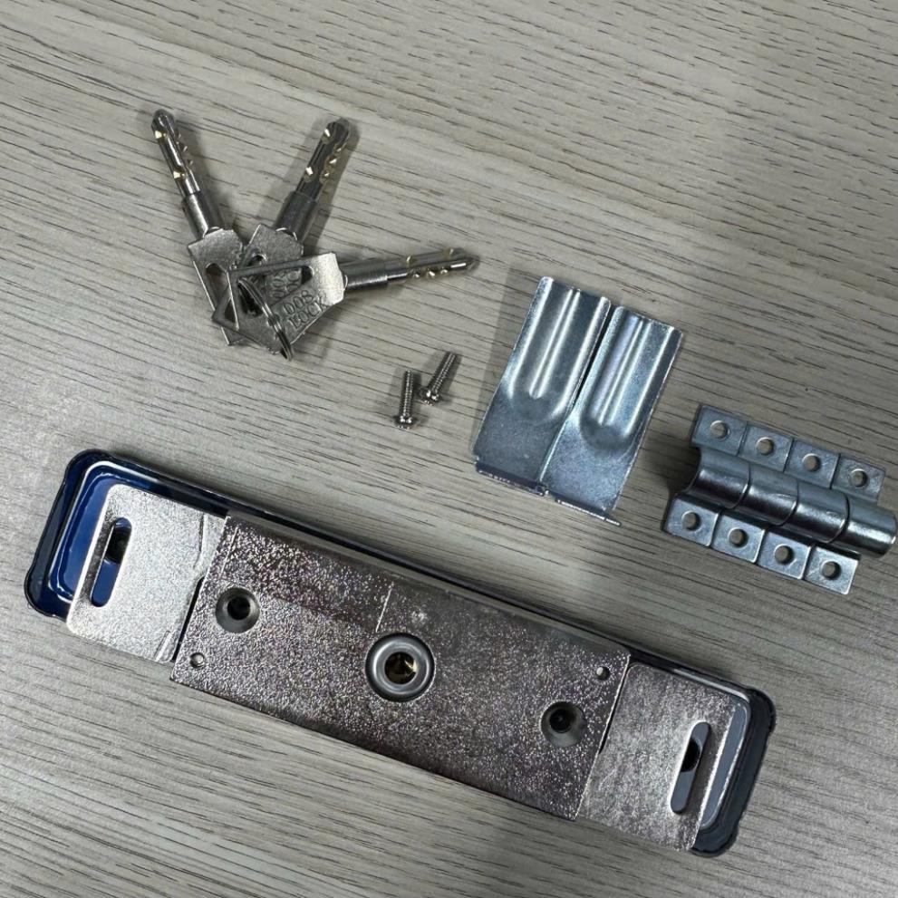 Khóa Cửa Cuốn 3 Gân Xịn Cao Cấp | Khóa Cơ Dày Chống Cắt | Phụ Kiện Cửa Cuốn Chính Hãng