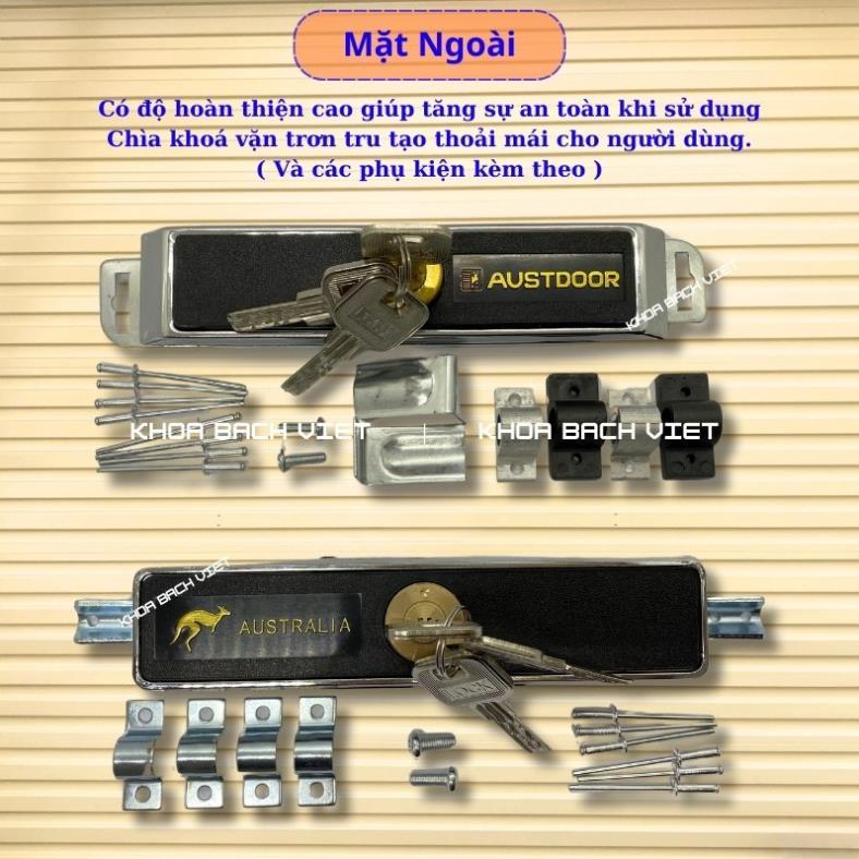 Khoá cửa cuốn tấm liền Austdoor - Bộ khoá cơ cửa cuốn Đài Loan hàng chất lượng cao.