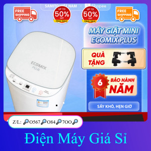 nhắn SHOP✔️_  ib SHOP✔️_  ( BẢN MỚI ) Máy giặt mini ECOMIX PLUS 4,55,5 kg  (mua 1 chân đế ) Hẹn giờ 