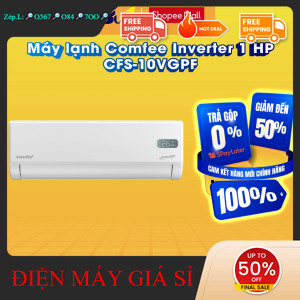 nhắn SHOP nhận mã giảm✔️_  CFS10VGPF  Máy lạnh Comfee Inverter 1 HP CFS10VGPF  Hàng chính hãng _mới 
