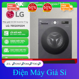 nhắn SHOP✔️_  ib SHOP✔️_  FB1209S5M  Máy Giặt Lồng Ngang LG Inverter 9 Kg FB1209S5M _giao toàn quốc 