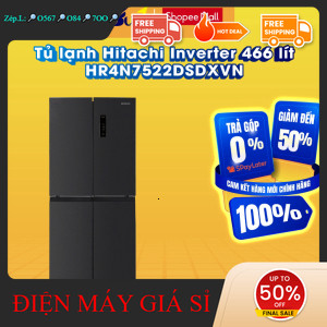 nhắn SHOP nhận mã giảm✔️_  HR4N7522DSDXVN  Tủ lạnh Hitachi Inverter 466 lít HR4N7522DSDXVN  Hàng chí