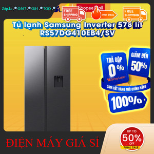 nhắn SHOP nhận mã giảm✔️_  RS57DG410EB4/SV  Tủ lạnh Samsung Inverter 578 lít RS57DG410EB4/SV  Hàng c