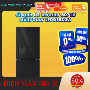 nhắn SHOP nhận mã giảm✔️_  LFD61BLGA  Tủ lạnh LG Inverter 607 lít Multi Door LFD61BLGA  Hàng chính h