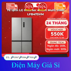 nhắn SHOP✔️_  ib SHOP✔️_  Tủ lạnh LG Inverter 474 lít Multi Door LFB47SVM _giao toàn quốc _hàng mới 