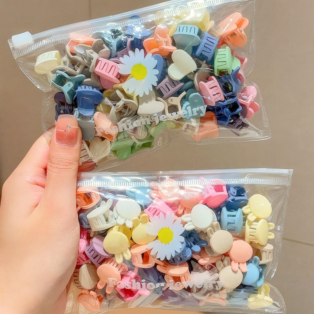Kẹp Tóc Cho Bé, Kẹp Tóc Mini nhiều màu cute Hàn Quốc lọ 50 cái