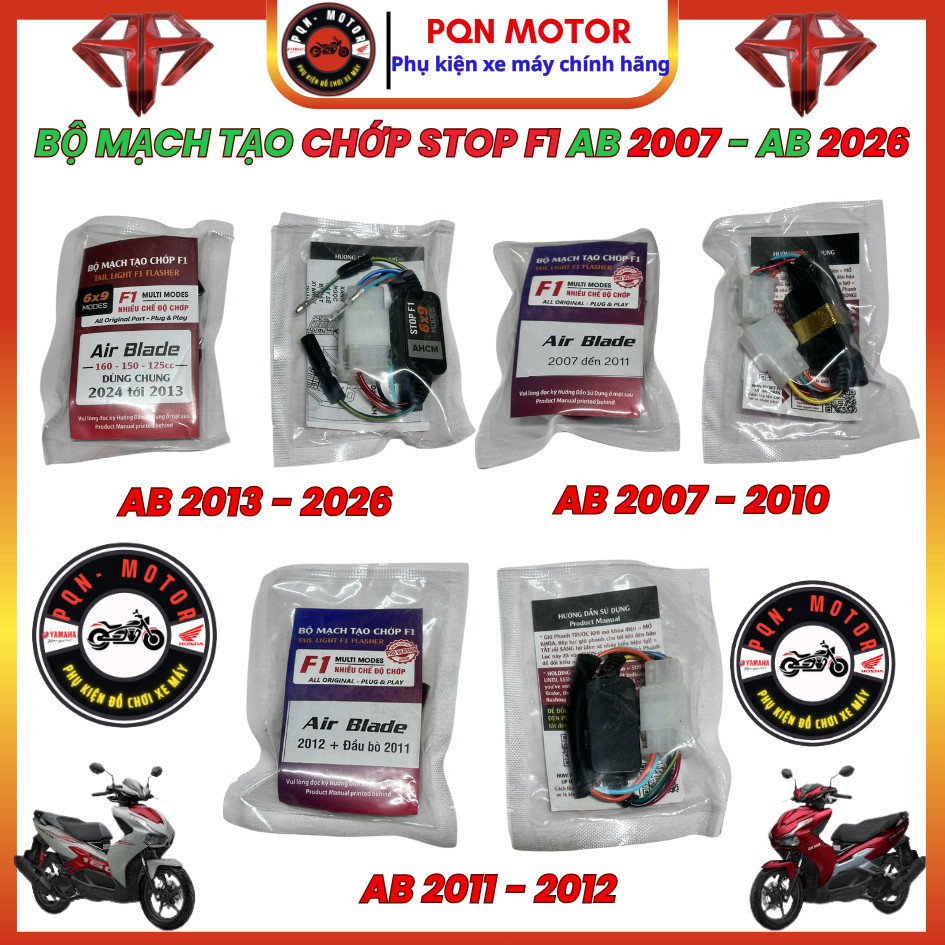 Mạch Stop F1 AB 2026 và AB 2007 Đến AB2025  AB 110 125 150 160 Giắc Zin 100% - Nhiều Chế Độ Chớp