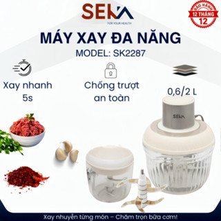 Máy xay SEKA SK2287, Máy xay 2 cối đa năng tiện dụng, nhỏ ngọn, bảo hành 12 tháng chính hãng