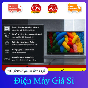nhắn SHOP✔️_  ib giao nhanh✔️_ Smart Tivi NanoCell LG AI 4K 55 inch 55NANO80ASA 2025  Indonesia (SP 