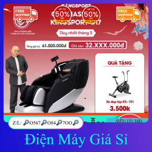nhắn SHOP✔️_  nhận mã giảm✔️_ Ghế massage KINGSPORT G17 công nghệ massage Kingtech Touch Pro, công n